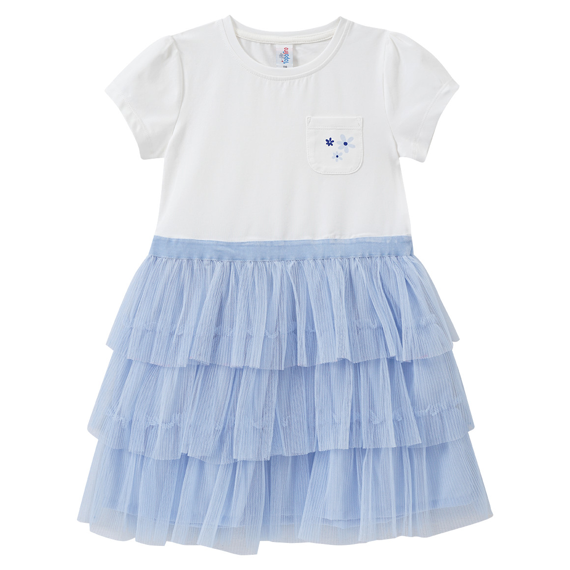 Mädchen Kleid mit gestuftem Tüllrock Mädchen Kleid mit gestuftem Tüllrock von Topolino