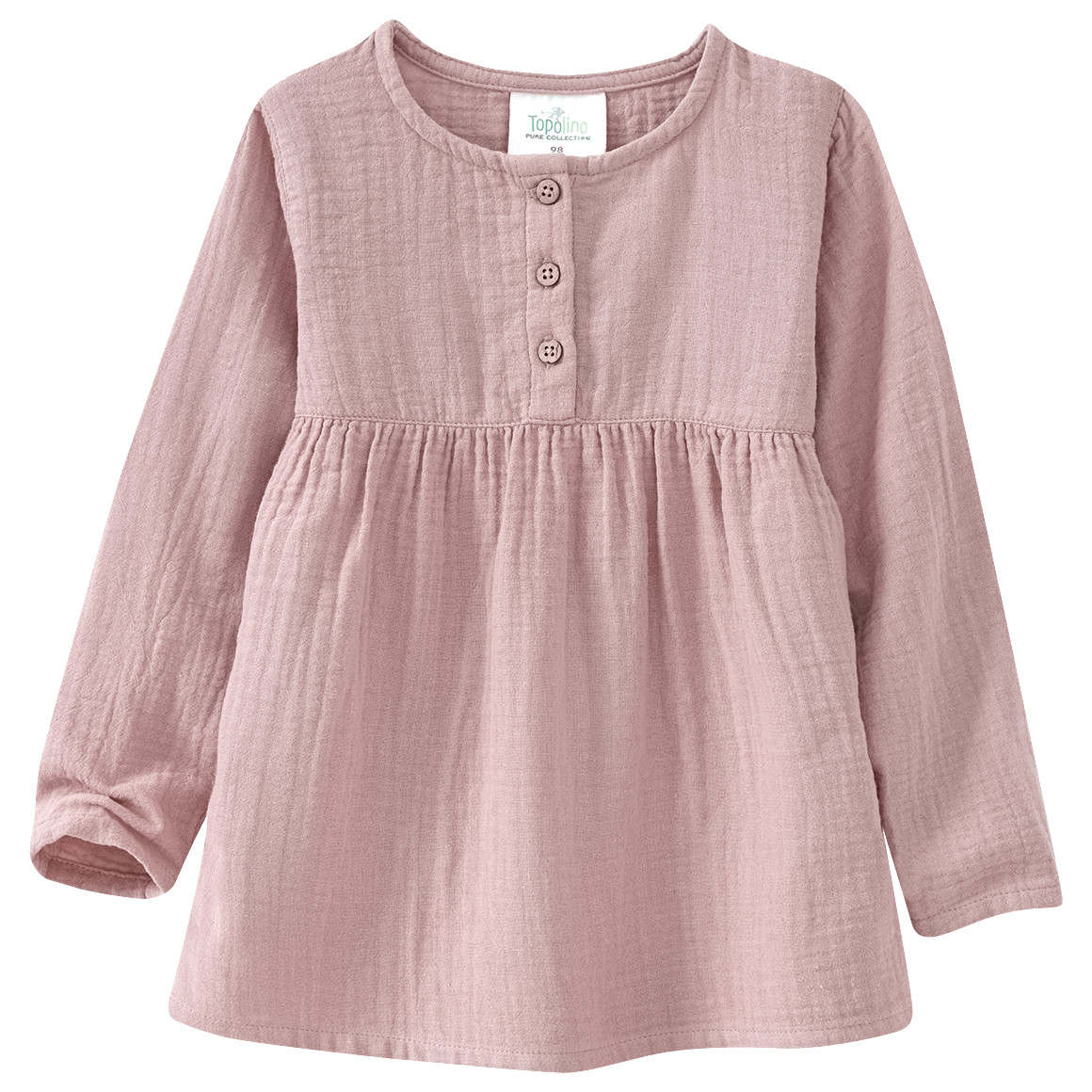 Mädchen Musselin-Blusenshirt mit Teilungsnaht Mädchen Musselin-Blusenshirt mit Teilungsnaht von Topolino