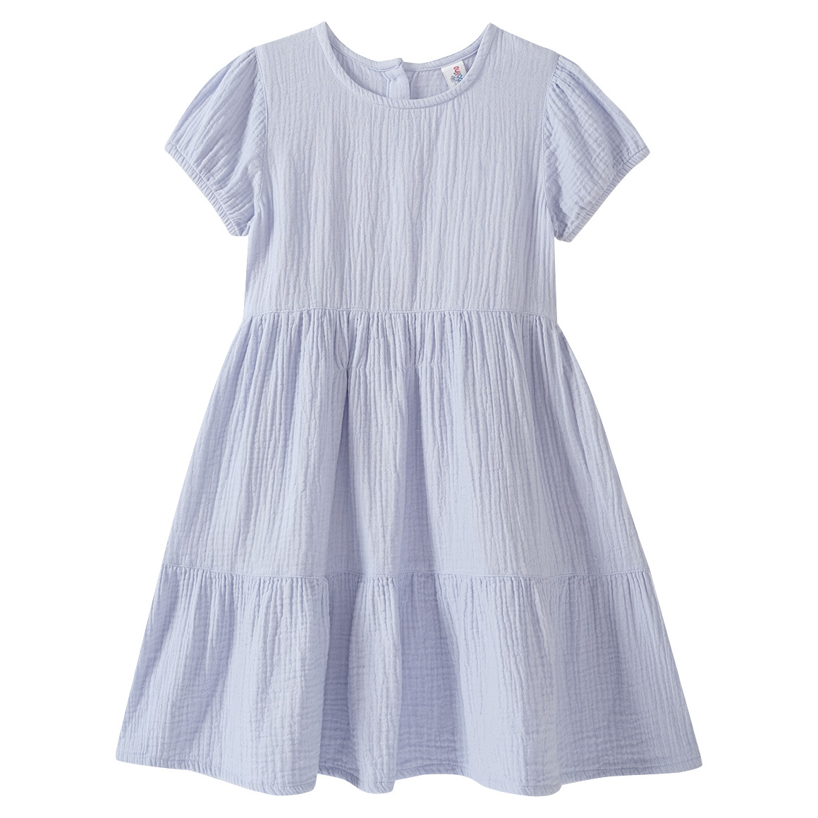 Mädchen Musselin-Kleid mit kurzen Ärmeln Mädchen Musselin-Kleid mit kurzen Ärmeln von Topolino