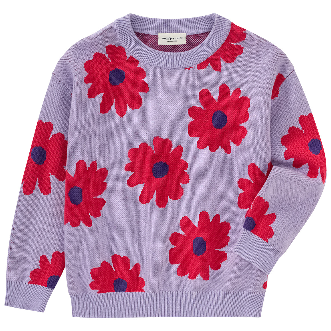 Mädchen Strickpullover mit Blumen-Allover Mädchen Strickpullover mit Blumen-Allover von Topolino