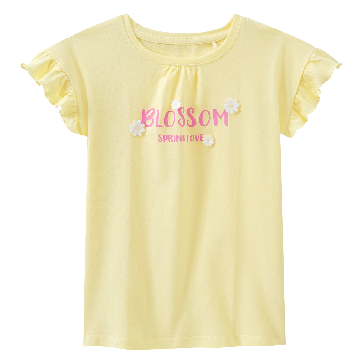 Mädchen T-Shirt mit Blumen-Applikationen Mädchen T-Shirt mit Blumen-Applikationen von Topolino
