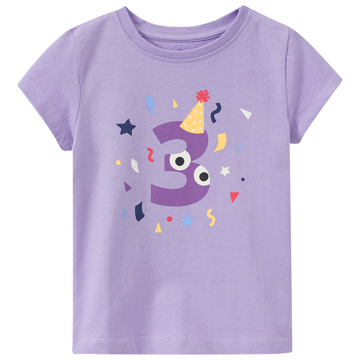 Mädchen T-Shirt mit Geburtstagszahl 3 Mädchen T-Shirt mit Geburtstagszahl 3 von Topolino