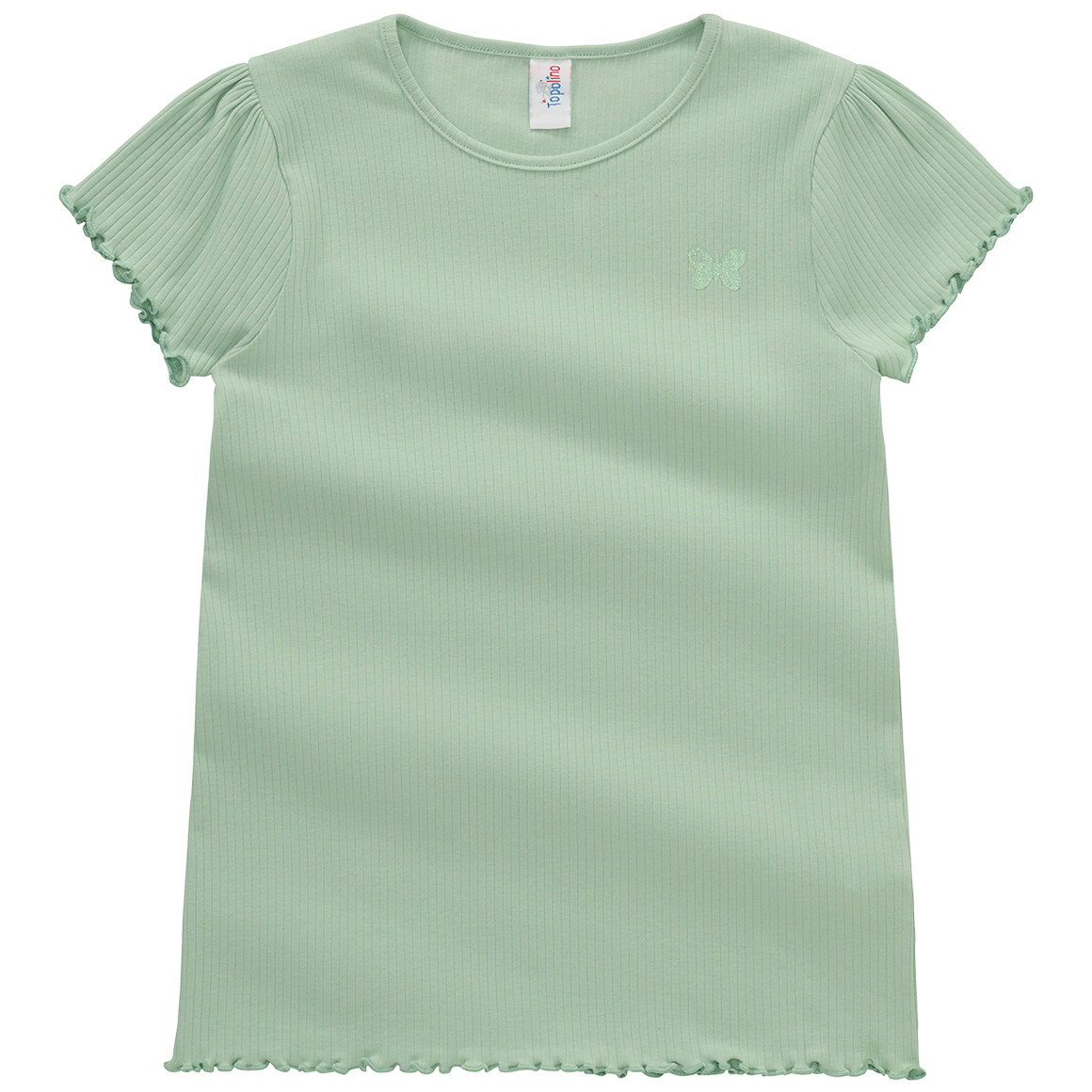 Mädchen T-Shirt mit Ripp-Struktur Mädchen T-Shirt mit Ripp-Struktur von Topolino