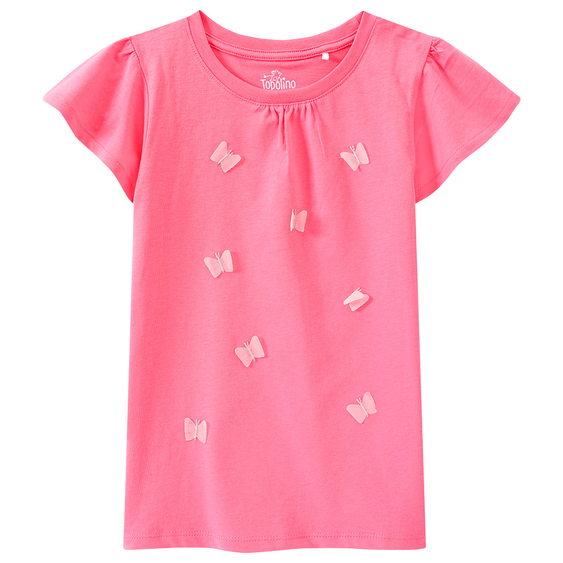 Mädchen T-Shirt mit Tüll-Schmetterlingen Mädchen T-Shirt mit Tüll-Schmetterlingen von Topolino