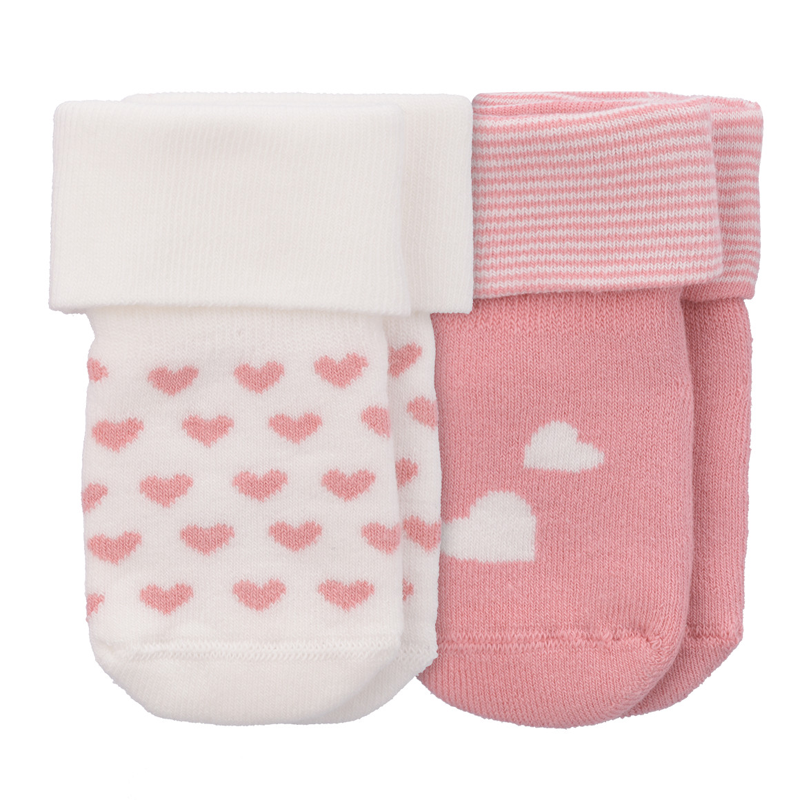 2 Paar Newborn Socken mit Frottee-Ausstattung von Topomini