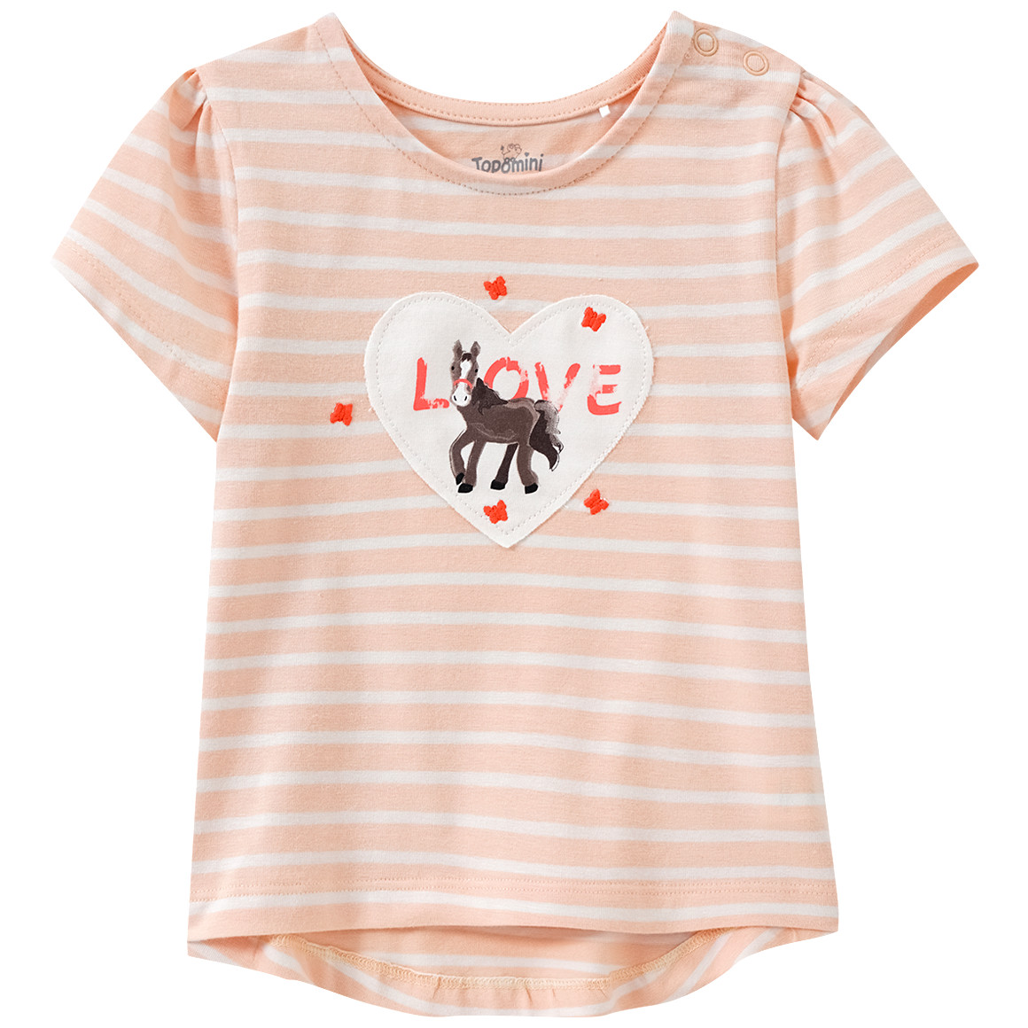 Baby T-Shirt mit Pferde-Motiv von Topomini