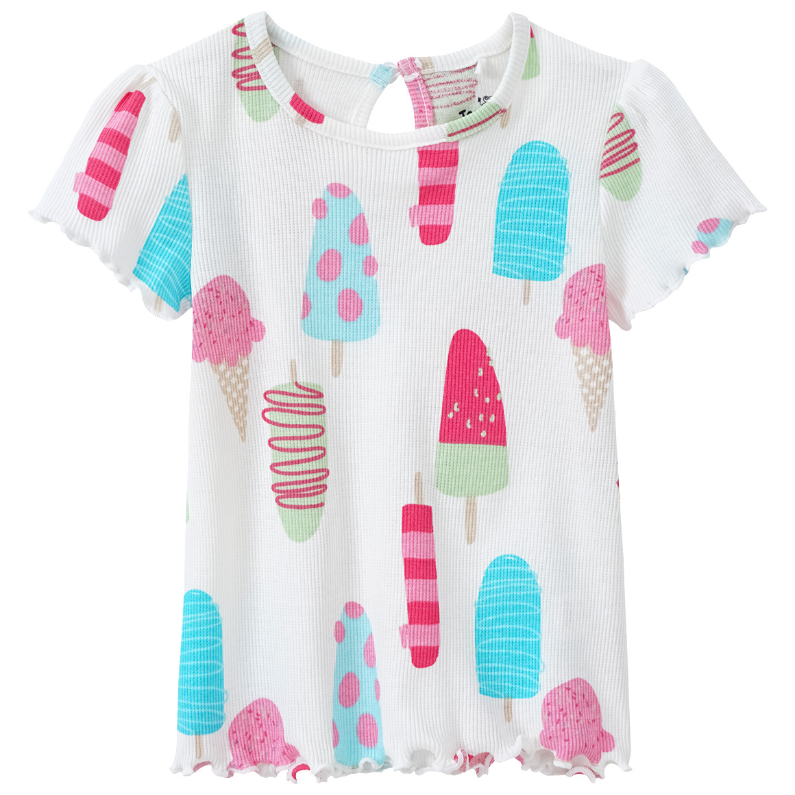 Baby T-Shirt mit Rippstruktur von Topomini