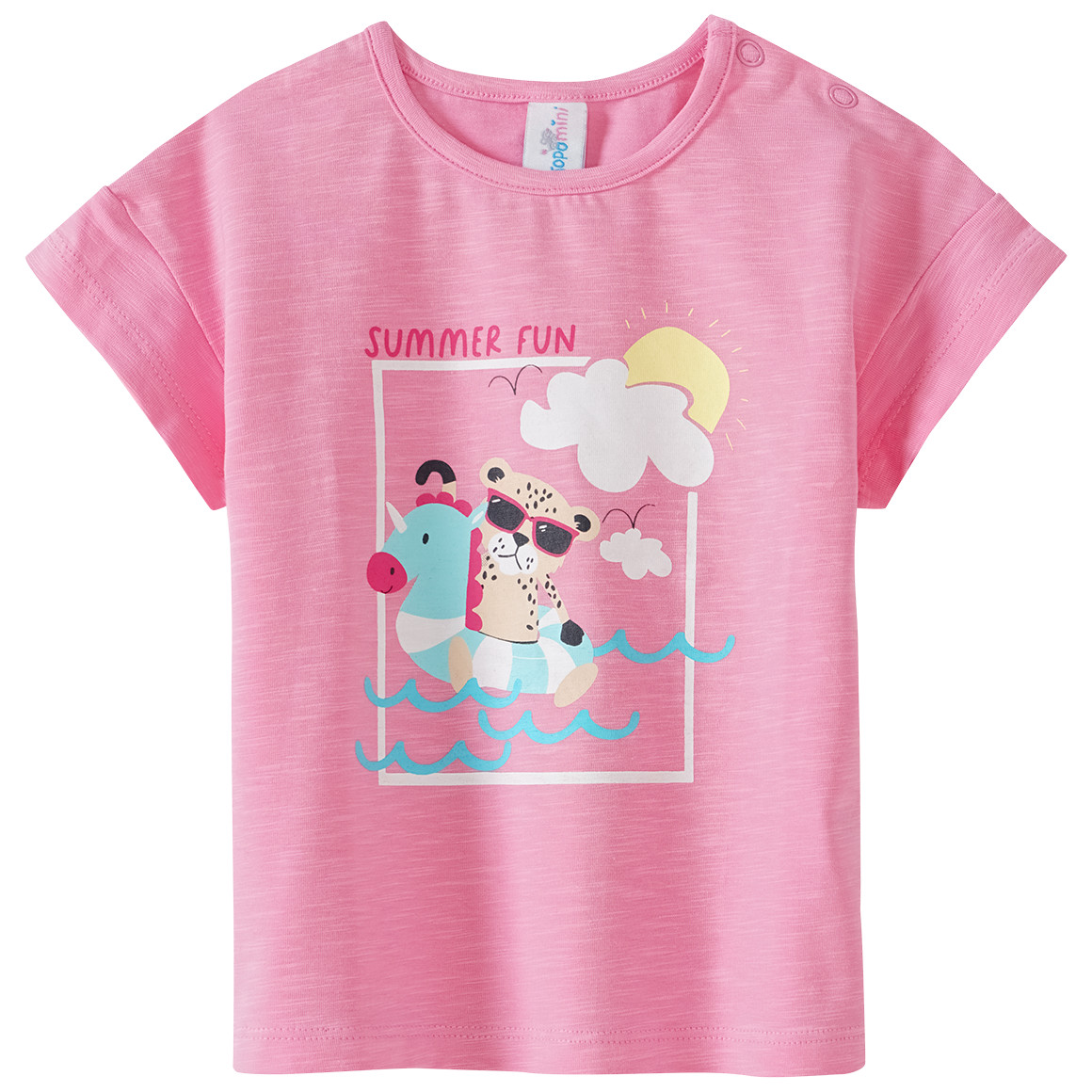 Baby T-Shirt mit Sommer-Print von Topomini