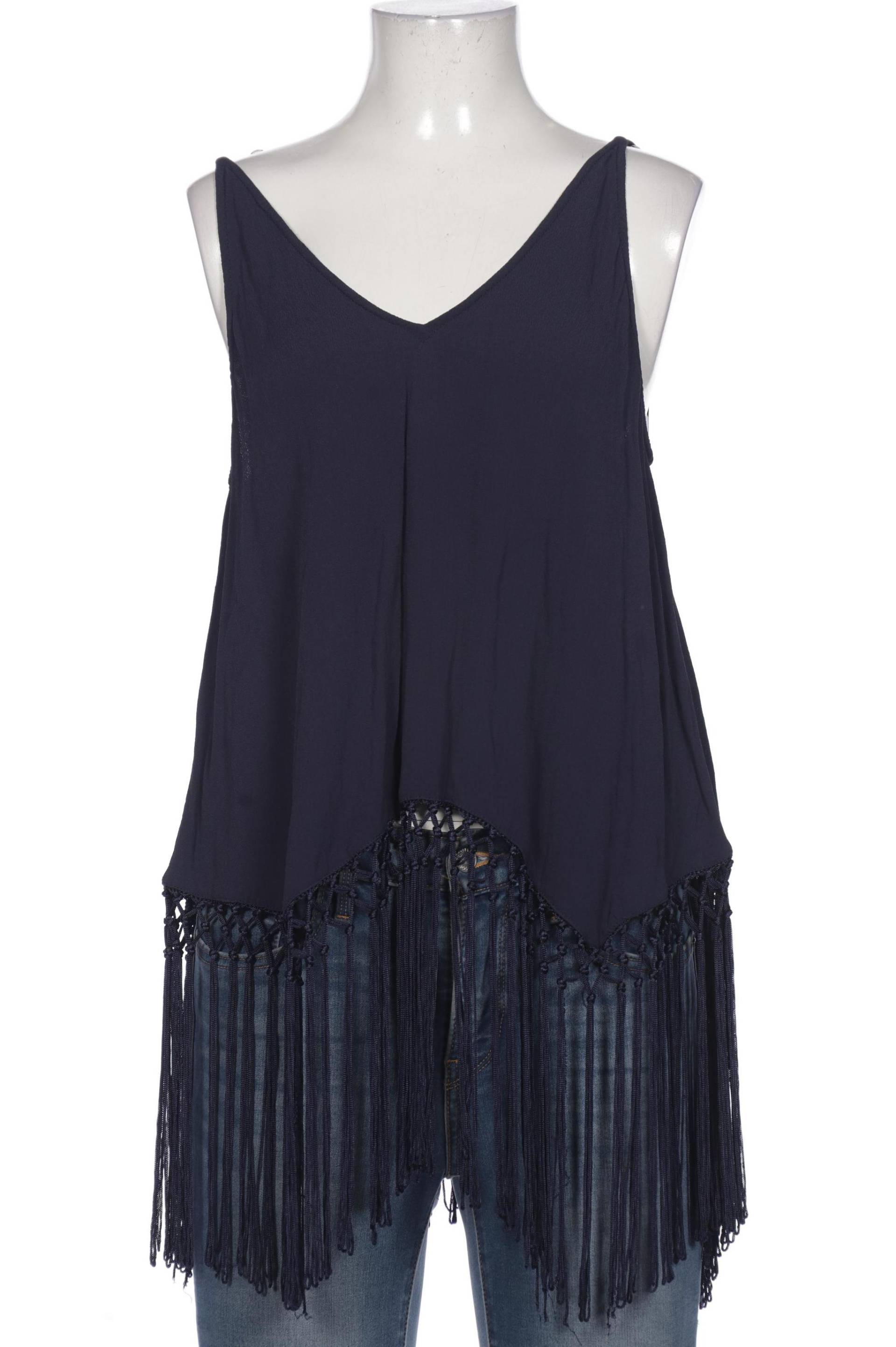 Topshop Damen Bluse, marineblau, Gr. 36 von Topshop