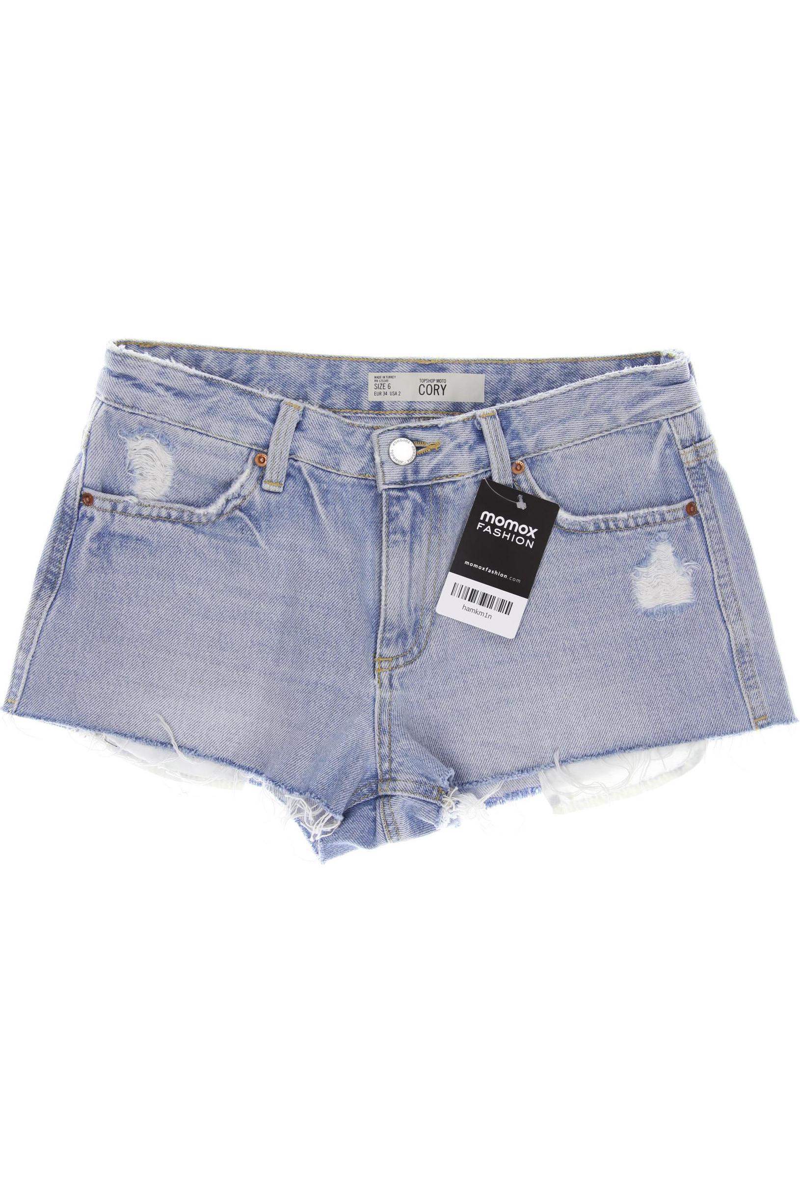 Topshop Damen Shorts, blau, Gr. 34 von Topshop