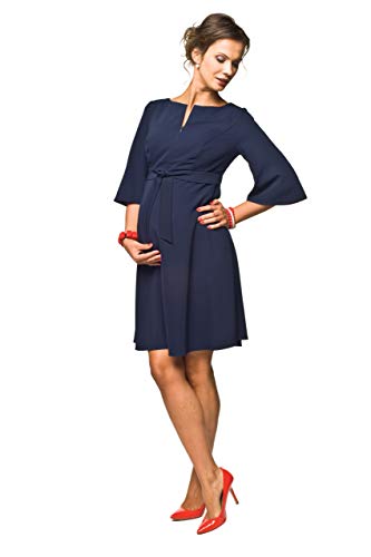 Umstandskleid elegant Stillkleid, Modell: NIMIS, dunkelblau, XL von Torelle Maternity Wear