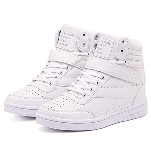 Damen High-Top-Trainer Schuhe Hidden Heel Mode Casual Sportschuhe Frühling Herbst Höhe Erhöhung Turnschuhe von Toride