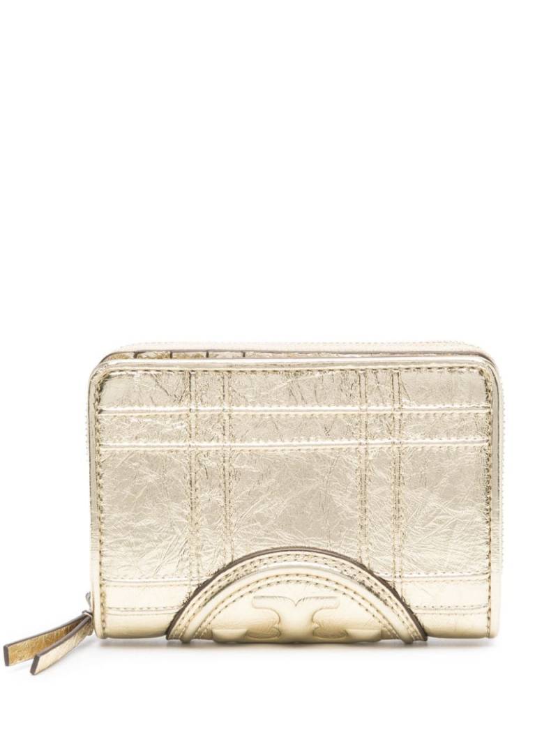 Tory Burch Portemonnaie mit Logo-Applikation - Gold von Tory Burch