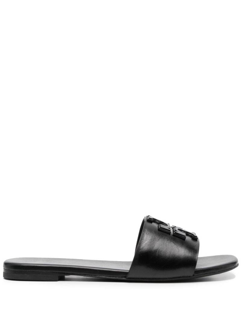 Tory Burch Mules mit Logo-Patch - Schwarz von Tory Burch