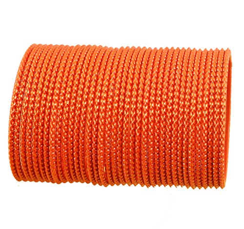 Touchstone Armreif-Kollektion aufwendig lasergeschnittene Armreif-Armbänder aus glänzendem Designer-Schmuck für das Handgelenk für Damen 2.37 Set von 36 Orange von Touchstone