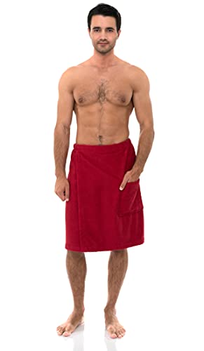 TowelSelections Herren-Duschtuch, verstellbar, Baumwoll-Frottee, für Spa, Bad, Fitnessstudio, Chili Pepper, Large-X-Large von TowelSelections