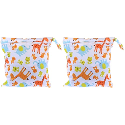 Toyvian 2st Baby Wickeltasche Aus Stoff Baby-nass-trockensack Waschbare Wickeltasche Windeltasche wasserdichte Wickeltasche Für Babys Baby-wickeltaschen Gewidmet Baby Tuch von Toyvian