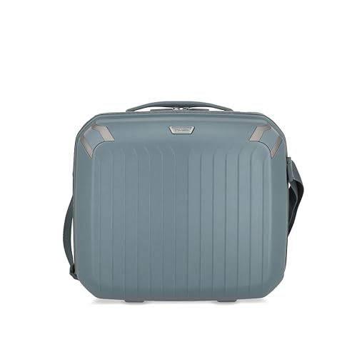 Travelite Handgepäck Kosmetikkoffer Hartschale nachhaltig, ELVAA, Beautycase mit recyceltem Innenfutter, Aufsteckfunktion, 36 cm, 20 Liter von Travelite