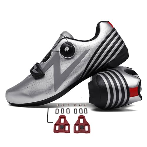 Treer Fahrradschuhe Herren Damen Rennradschuhe mit SPD Cleats Schuhe Rennrad Schuhe Mountain Road Bikes Schuh Kompatibel Outdoor Radschuhe Fahrrad Indoor Spin 36-47 EU von Treer