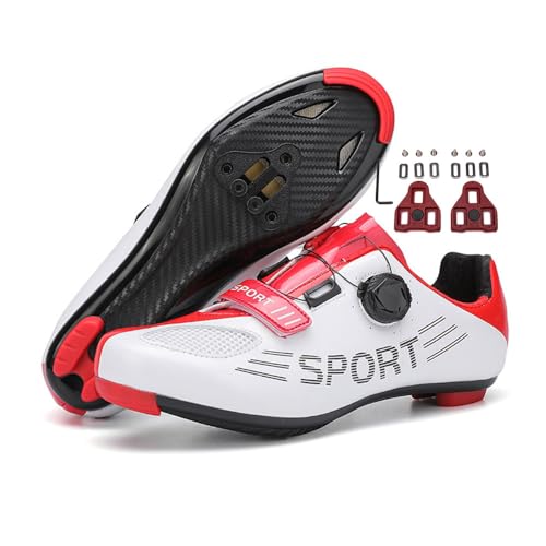 Treer Fahrradschuhe Herren Rennradschuhe, Damen SPD Schuhe Rennrad Schuhe Mountain Road Bikes Schuh Kompatibel Outdoor Radschuhe Fahrrad Indoor Spin 38 EU von Treer