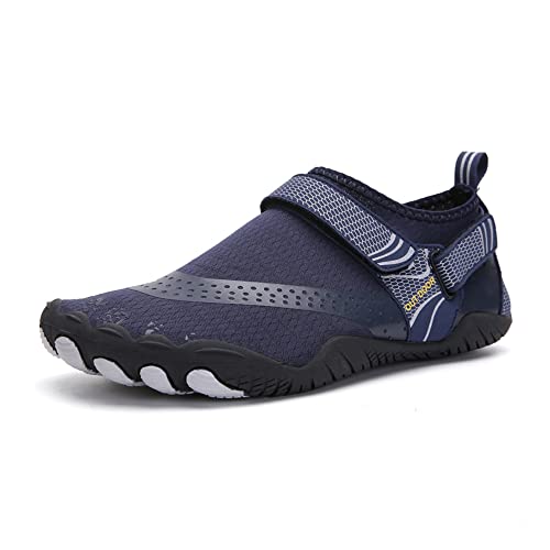 Treer Herren Barfussschuhe Herren Damen Badeschuhe Strandschuhe Segelschuhe Wasserschuhe Barfusslaufschuhe Sommer Zehenschuhe Neoprenschuhe Wassersport Outdoor Schuhe von Treer