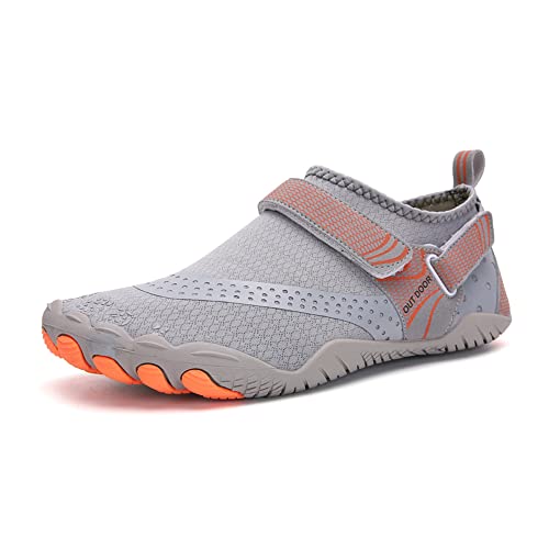 Treer Herren Barfussschuhe Herren Damen Badeschuhe Strandschuhe Segelschuhe Wasserschuhe Barfusslaufschuhe Sommer Zehenschuhe Neoprenschuhe Wassersport Outdoor Schuhe von Treer