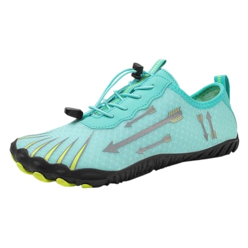 Treer Herren Damen Barfussschuhe, Herren Strandschuhe Badeschuhe Atmungsaktives Mesh Segelschuhe, Leichtgewicht Wasserschuhe Barfusslaufschuhe Sommer Zehenschuhe für Surfen, Strand von Treer