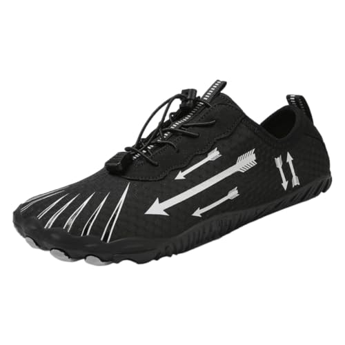 Treer Herren Damen Barfussschuhe, Herren Strandschuhe Badeschuhe Atmungsaktives Mesh Segelschuhe, Leichtgewicht Wasserschuhe Barfusslaufschuhe Sommer Zehenschuhe für Surfen, Strand von Treer