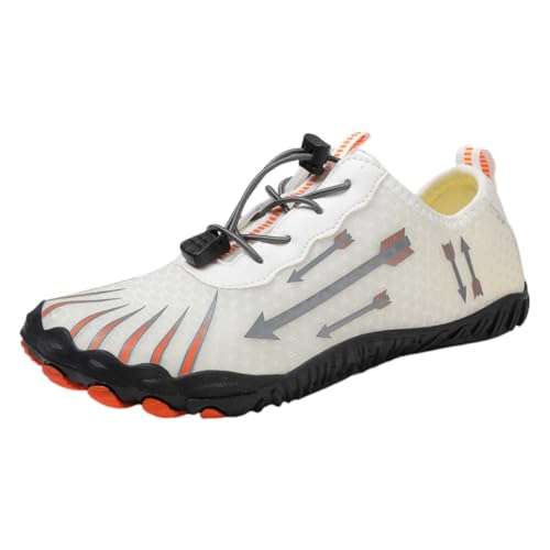 Treer Herren Damen Barfussschuhe, Herren Strandschuhe Badeschuhe Atmungsaktives Mesh Segelschuhe, Leichtgewicht Wasserschuhe Barfusslaufschuhe Sommer Zehenschuhe für Surfen, Strand von Treer