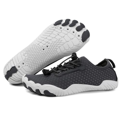 Treer Herren Damen Barfußschuhe Draussen Badeschuhe Sommer Fitness Zehenschuhe Strandschuhe Segelschuhe Wasserschuhe Mit Drainage Barfusslaufschuhe Neoprenschuhe Schützende von Treer