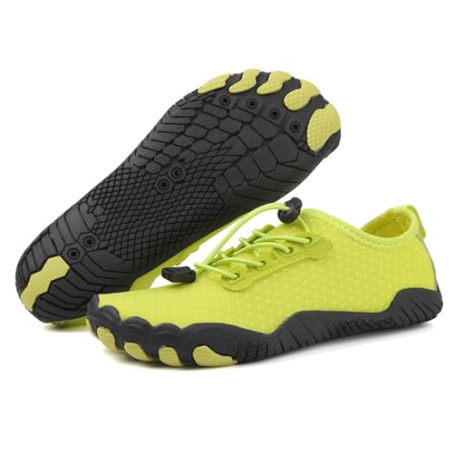 Treer Herren Damen Barfußschuhe Draussen Badeschuhe Sommer Fitness Zehenschuhe Strandschuhe Segelschuhe Wasserschuhe Mit Drainage Barfusslaufschuhe Neoprenschuhe Schützende von Treer