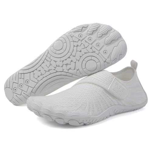 Treer Herren Damen Barfußschuhe Draussen Badeschuhe Sommer Fitness Zehenschuhe Strandschuhe Segelschuhe Wasserschuhe Mit Drainage Barfusslaufschuhe Neoprenschuhe Schützende von Treer