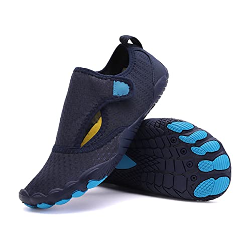 Treer Herren Damen Barfussschuhe Herren Badeschuhe Strandschuhe Herren Segelschuhe Wasserschuhe Barfusslaufschuhe Sommer Zehenschuhe Klettverschluss von Treer