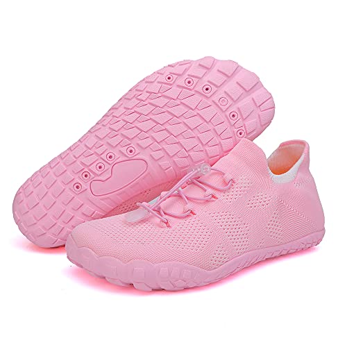 Treer Rosa Kollektion Damen Draußen Barfussschuhe Strandschuhe, Badeschuhe Segelschuhe Wasserschuhe Barfusslaufschuhe Zehenschuhe Neoprenschuhe Segelschuhe Schuhe Wassersport von Treer