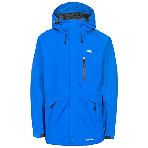 Trespass Herren Corvo Jacke mit Kapuze, wasserfest (Medium) (Blau) von Trespass