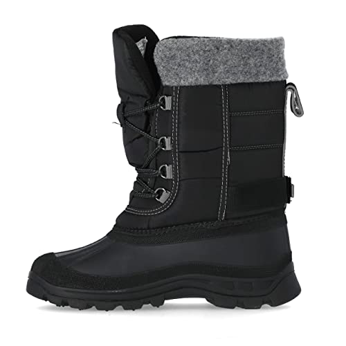 Trespass Herren Strachan Schneestiefel, Schwarz (Black) von Trespass