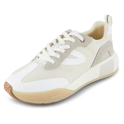 Tretorn A-Volley Damen-Sneaker, Weiß/Taupe, 39 EU von Tretorn