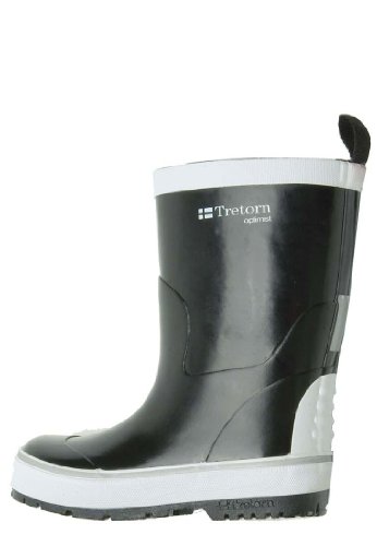 Tretorn Kautschuk Kinderstiefel Optimist, schwarz, Gr. 30 von Tretorn