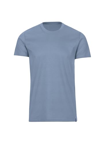 TRIGEMA Herren 637201 T-Shirt, Pearl-Blue, L von Trigema