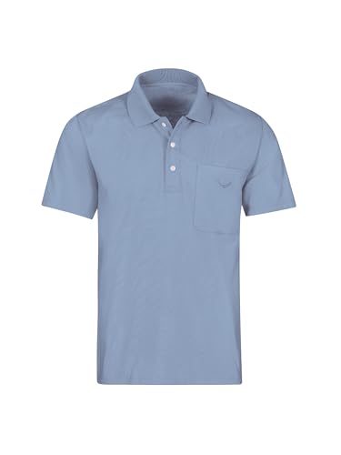 TRIGEMA Herren 637602 Polohemd, Perlblau, 3XL von Trigema