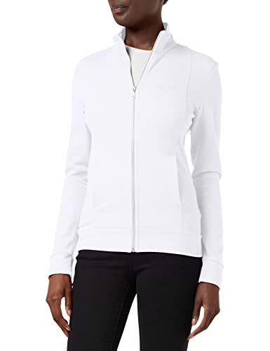 Trigema Damen 5021111 Sweatjacke,Weiß (Weiß (Weiss 001)), Gr. L von Trigema