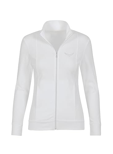 Trigema Damen 5021111 Sweatjacke,Weiß (weiss), Gr. S von Trigema