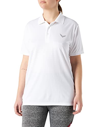 Trigema Damen 544601 Poloshirt, Weiß (weiß 001), 40 (Herstellergröße: M) von Trigema