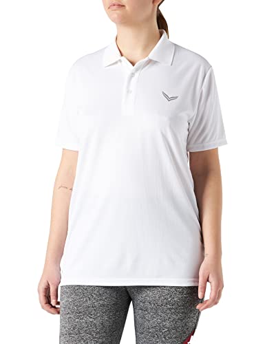 Trigema Damen 544601 Poloshirt, Weiß (weiß 001), 56 (Herstellergröße: XXXL) von Trigema