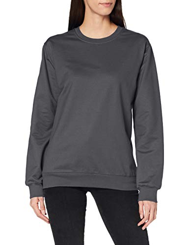 Trigema Damen 574501 Sweatshirt, Grau (Anthrazit, 40 (Herstellergröße: M) von Trigema