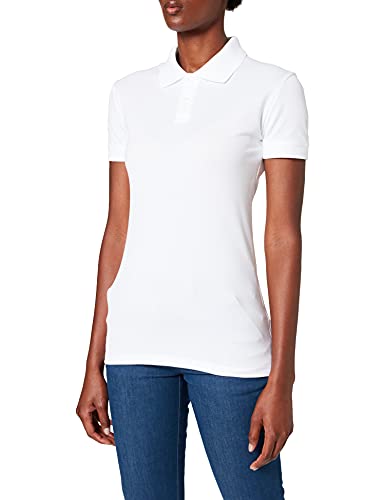 Trigema Damen Poloshirt, Weiß (weiß 001), 52 (Herstellergröße: XXL) von Trigema