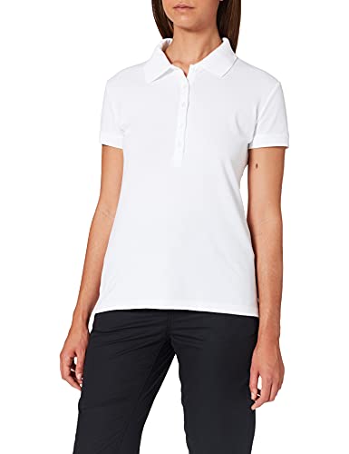 Trigema Damen 526611 Poloshirt, Weiß (Weiss 001), 44 (Herstellergröße: L) von Trigema