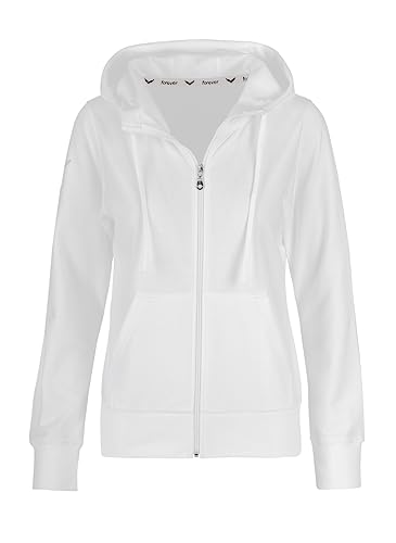 Trigema Damen 577907 Sweatjacke, Weiß (Weiss 001), Large von Trigema