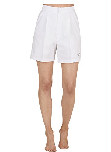 Trigema Damen Tennis-und Freizeit-Short Sporthose, Weiß (weiß 001), 40 (Herstellergröße: M) von Trigema