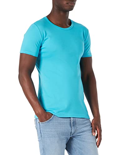 Trigema Herren 602201 T Shirt, Azur, L EU von Trigema